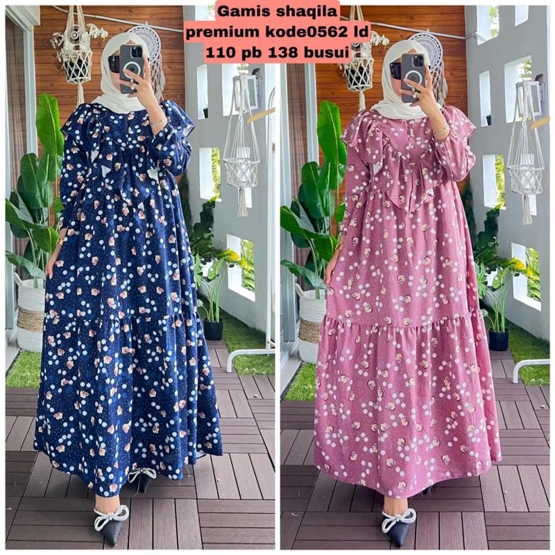 DRESS SHAKILA MOTIF BUNGA