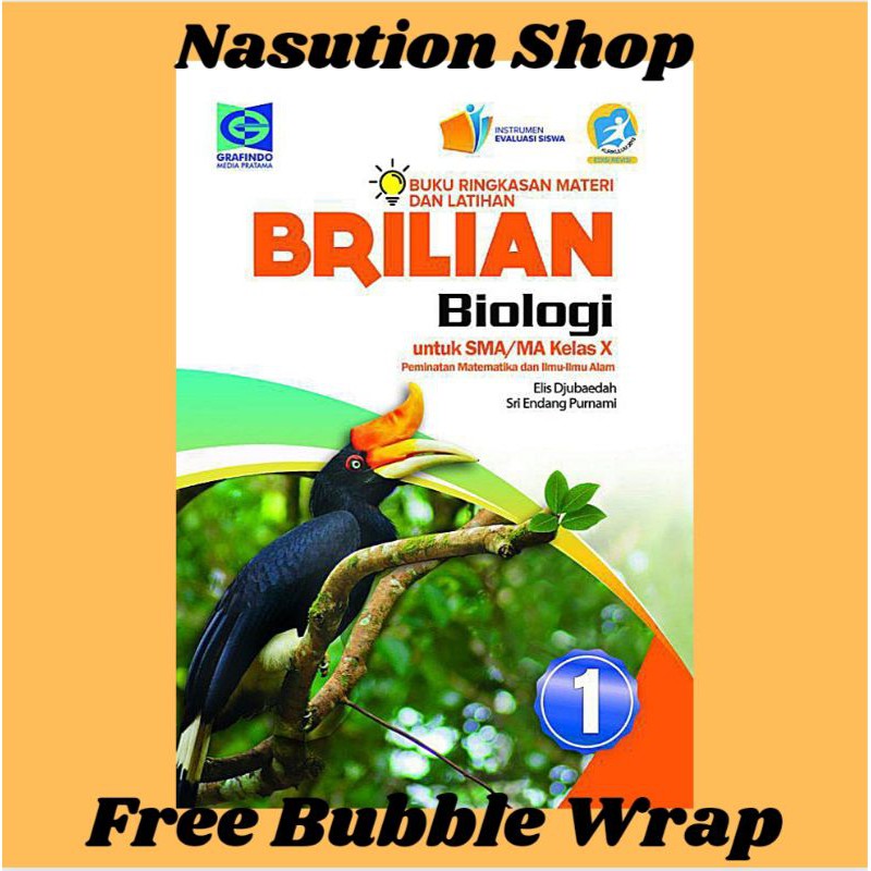 Buku Brilian Biologi Kelas 1 2 3 / 10 11 12 SMA K13 Revisi Grafindo - ORI Kls X Xl Xll-KELAS 1 SMA