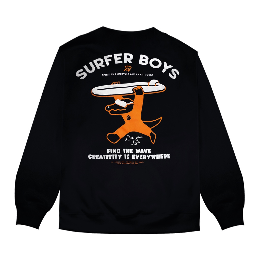 Predecessors Taf Sweatshirt Crewneck Sweater Crewgator Black