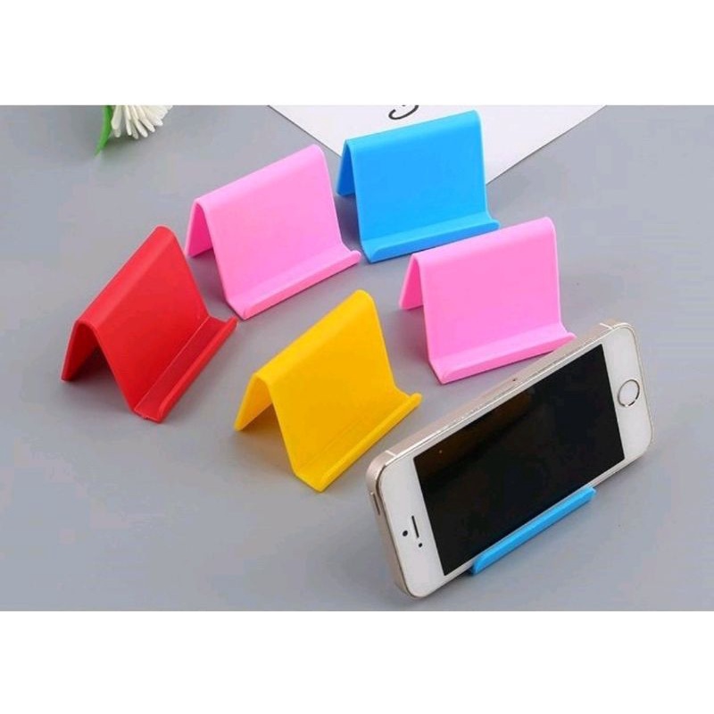 STT Stand Holder Persegi Aksesoris HP Phone Holder Plastik Termurah Import Best Seller