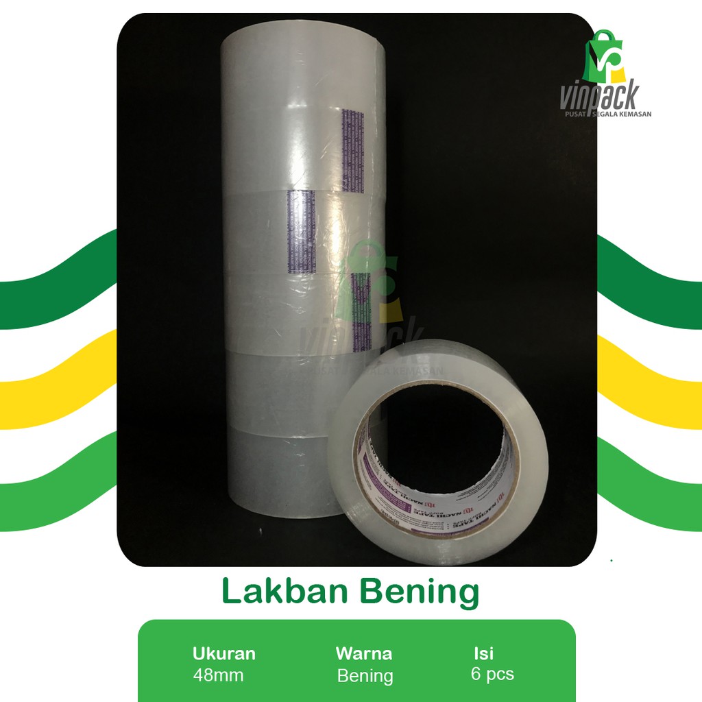 

Lakban/ Solasi/ Selotip/ Isolasi Besar Bening/ Coklat Nachi SLOP 48mm x 100yd