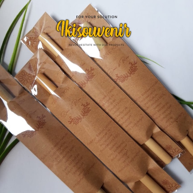 Souvenir sedotan Bambu / Souvenir Murah / Sedotan Souvenir / Souvenir Rustic