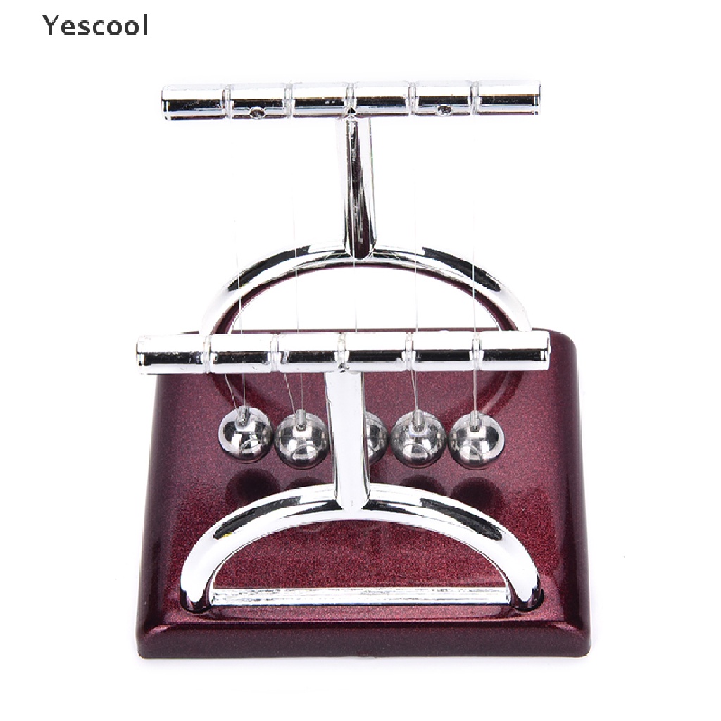 Yescool Newton 's Cradle Balance Ball Bahan Baja Untuk Edukasi Sains Fisika