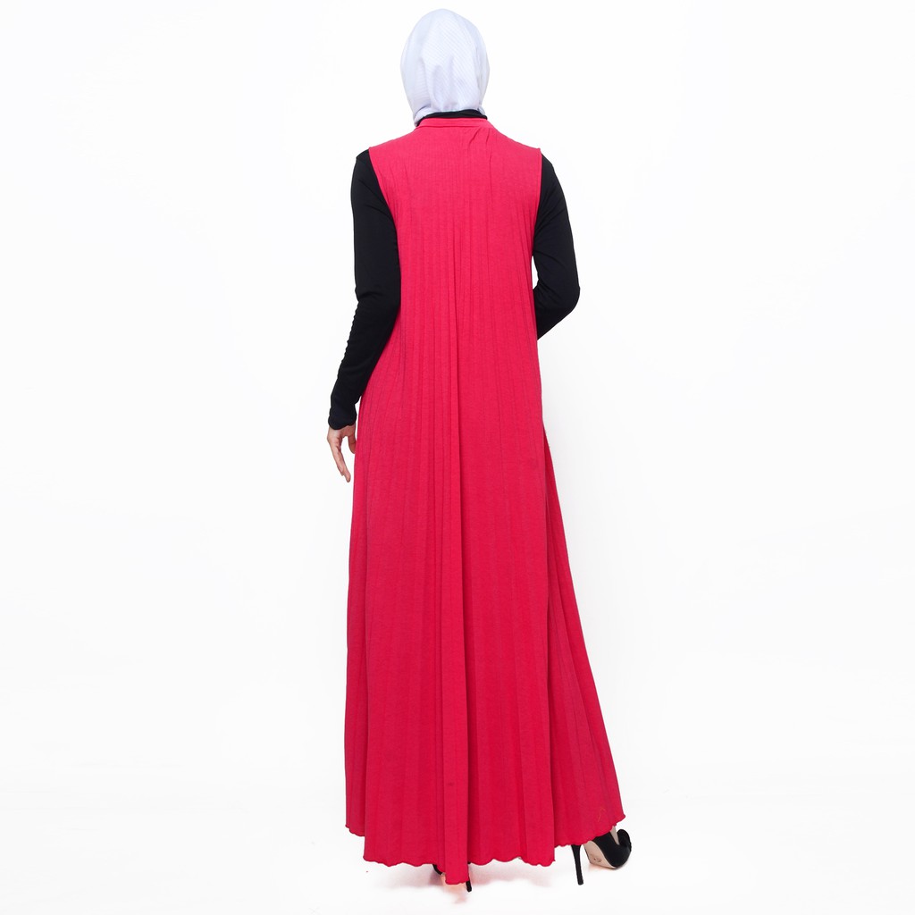 Long Dress lekbong flisket tanpa lengan Wanita model terbaru - XSHOP Ping Ping