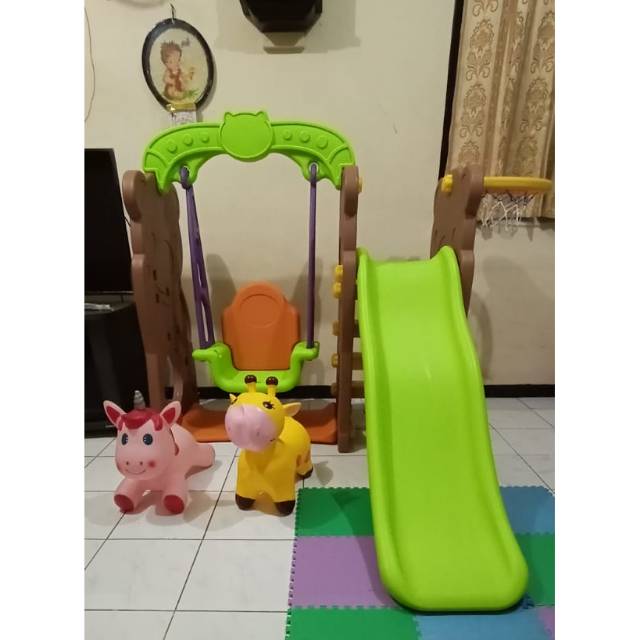 Slide and Swing Brown Bear / Ayunan dan prosotan Brown Bear [ BACA DESKRIPSI ]