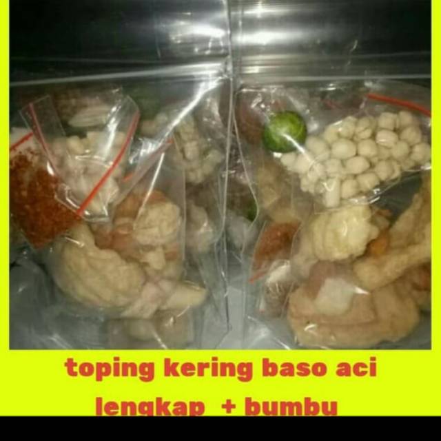 

Basi aci topping kering khas garut + bumbu