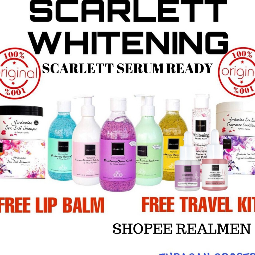  COD SCARLETT WHITENING SCARLET WHITENING SERUM ORIGINAL 