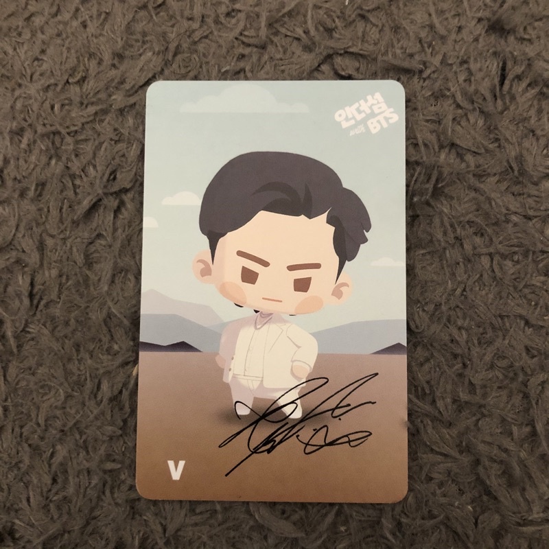 photocard pc taehyung v proof bts in the seom benefit weverse