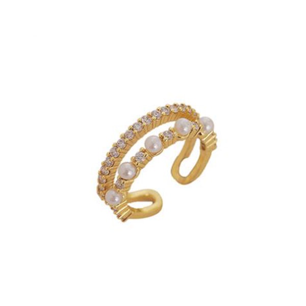 cincin zircon two layer simple ring jci073 (3E3)