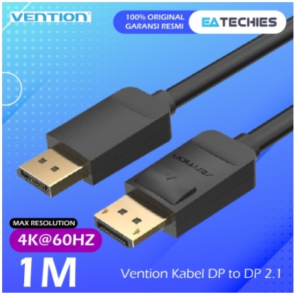 [1M] Vention Kabel DisplayPort Male to Display Port (DP) Male - HAC