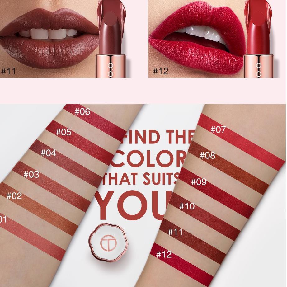 (READY &amp; ORI) O.TWO.O OTWOO 12 Color Nude Rich Velvet Shaping Moisturizing Lip Lipstick 9992