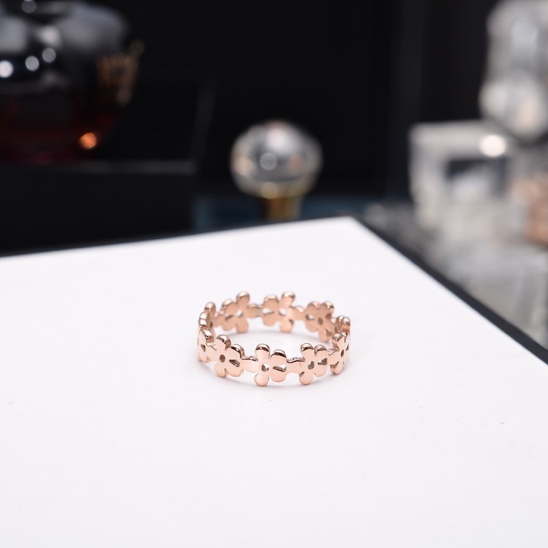 BEST SELLER Cincin Titanium Mini Korea Wanita fashion CK044 warna rose gold dan silver ,cocok hadiah