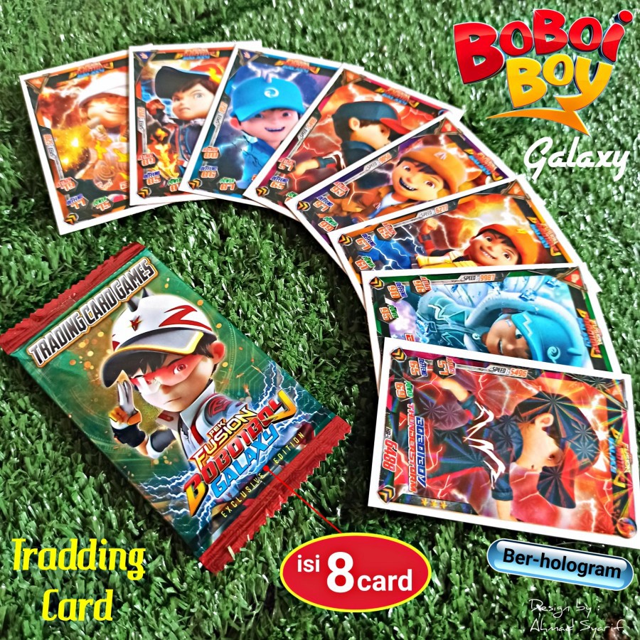 KARTU BOBOIBOY GALAXY PEK FUSION (isi 8) MAINAN ANAK TRADING CARD