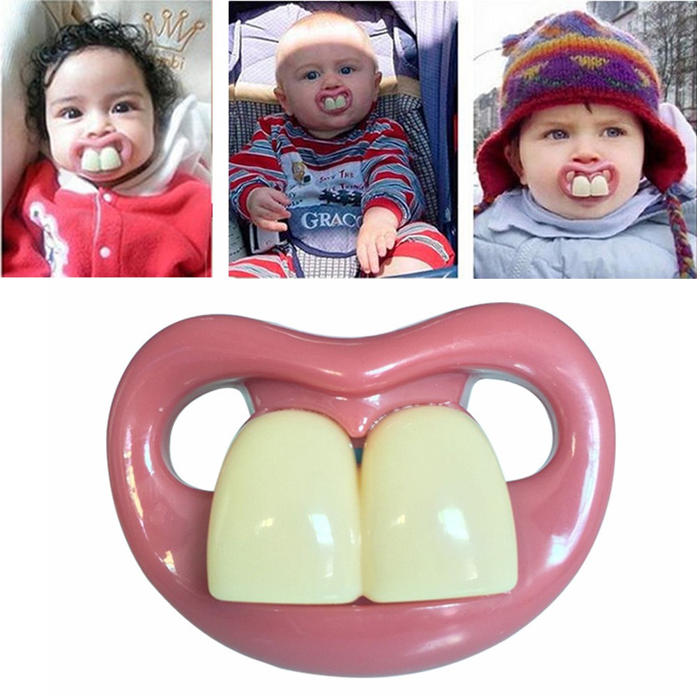 Perlengkapan Bayi Dot Empeng Model Mulut Gigi Lucu Bahan Silikon Perlengkapan Bayi Dot Empeng Model Mulut Gigi Lucu Bahan Silikon