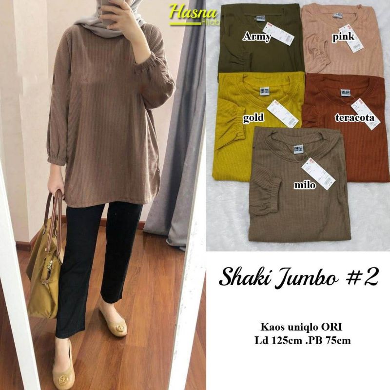 SHAKI #2 #5 #6 / KELLEN MELANI POPPY TOP BLOUSE JUMBO KAOS WAFER UNIQLO LD 125 BY HASNA/ALFASHION VI