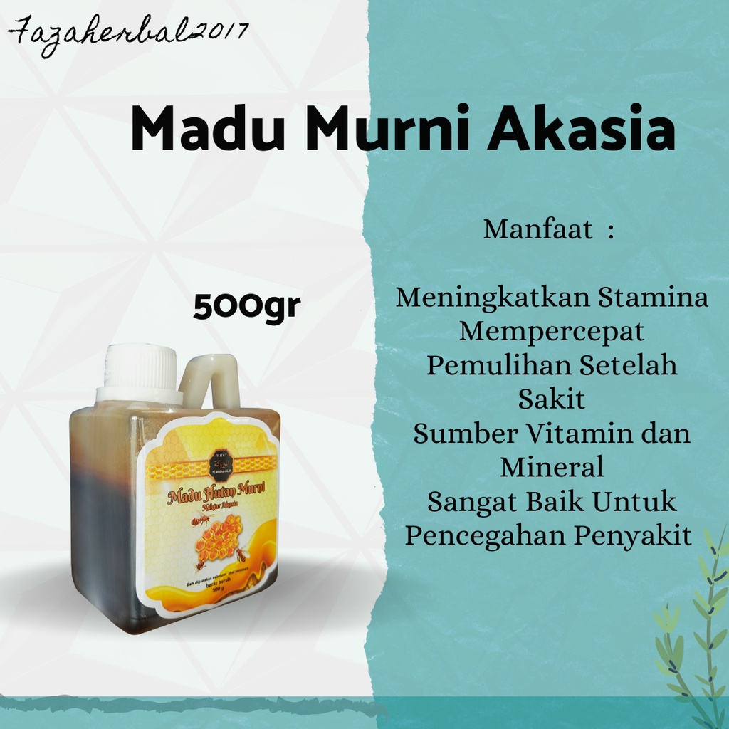 Madu Murni Akasia 500gr 100% Original Pure Honey