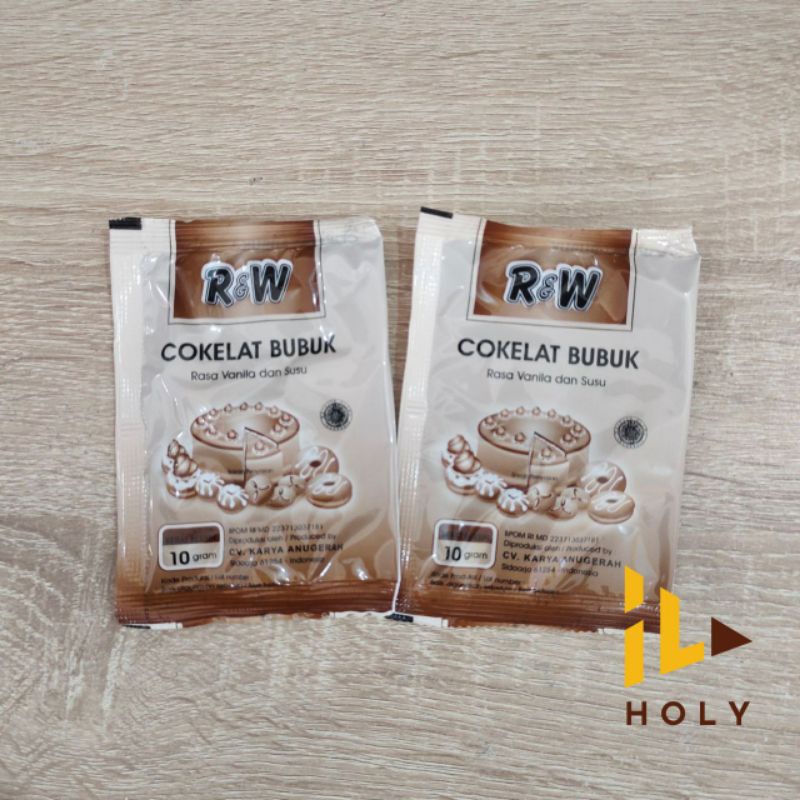 

Coklat Bubuk Sachet R&W 10gr / Rajawali Cokelat Bubuk Kue