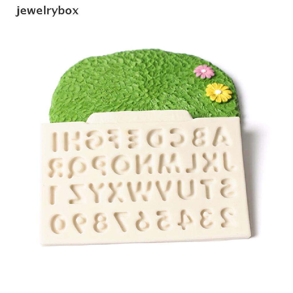 Cetakan Kue / Fondant / Cokelat Bentuk Huruf Angka Bahan Silikon Untuk Dekorasi Butik