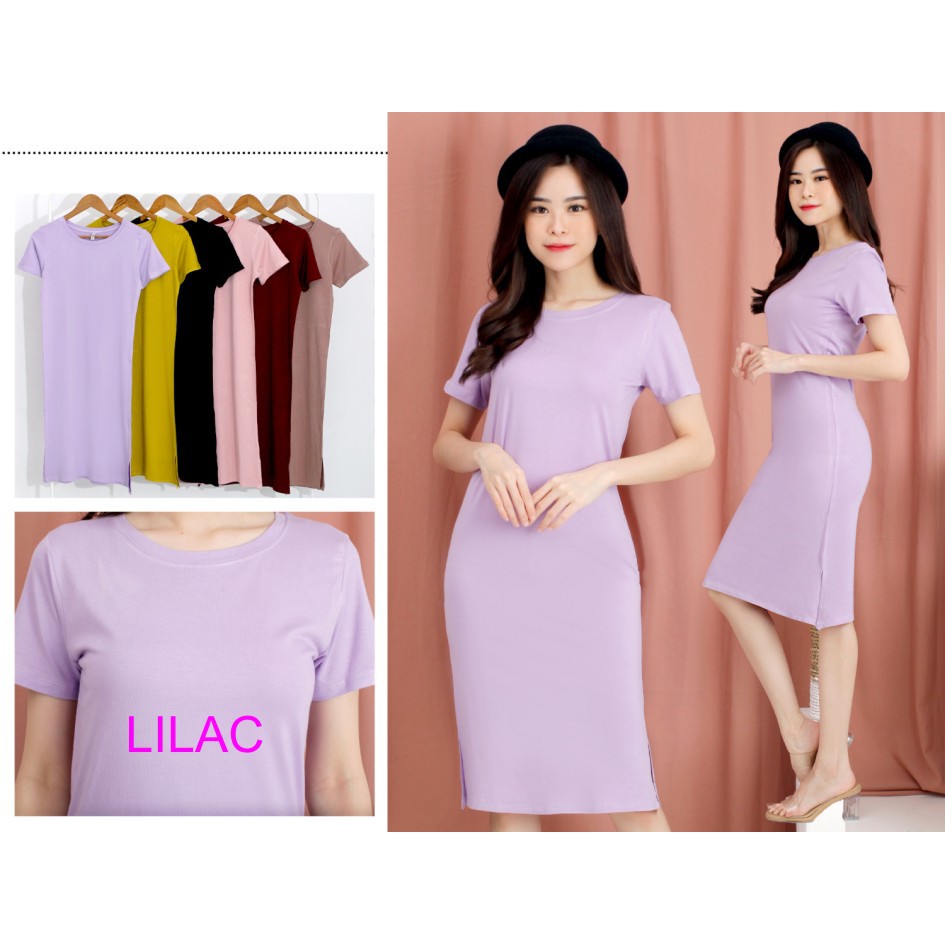 Dress Slim Fiona Square Korean Bodycon Dress Spandek Dress Wanita Dress Terbaru