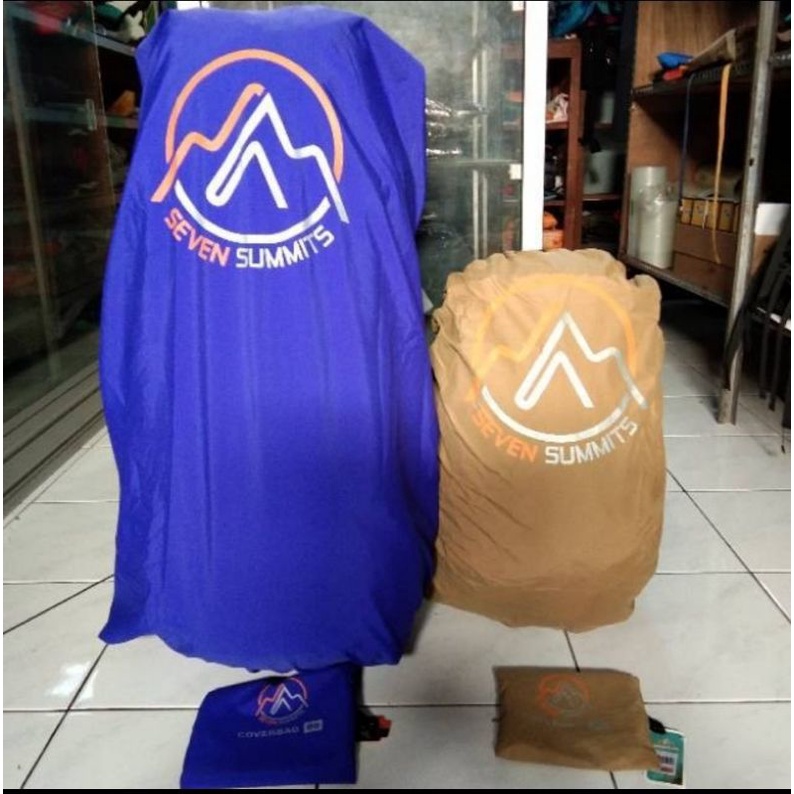 Rain Cover Bag Seven Summits 30 Liter Navy dan Maroon