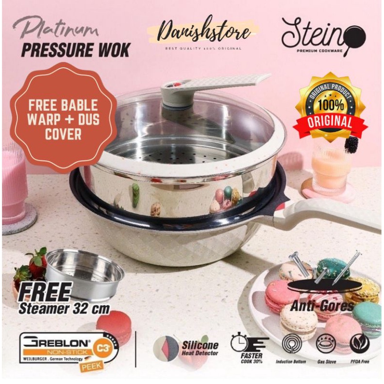 Pressure Cook Stein Steincookware Platinum Pressure Wok Pan Presto