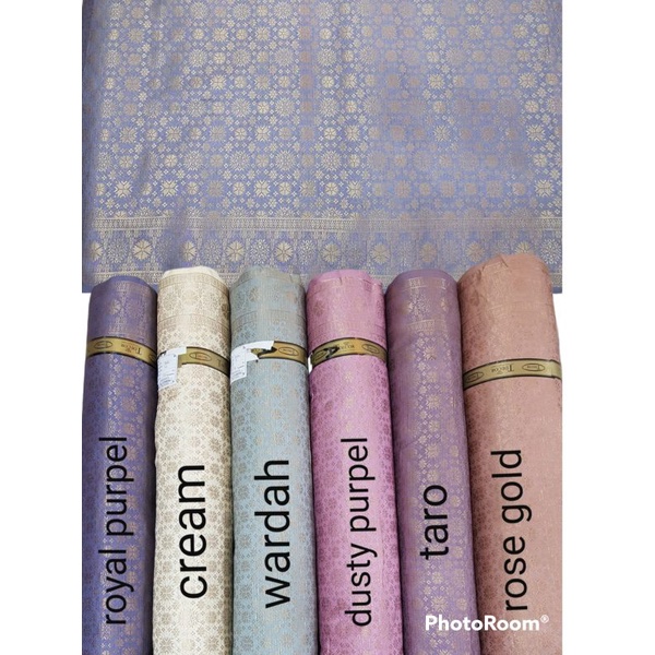 TYH Songket Mesin Semi Palembang. Kain Songket Kebaya. Bahan Setelan Tradisional