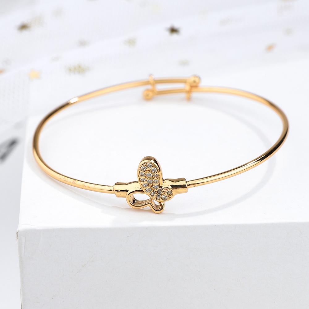 ✅COD Set perhiasan anak Kalung kupu titanium rose gold gelang cincin anting korean style perhiasan emas  D445