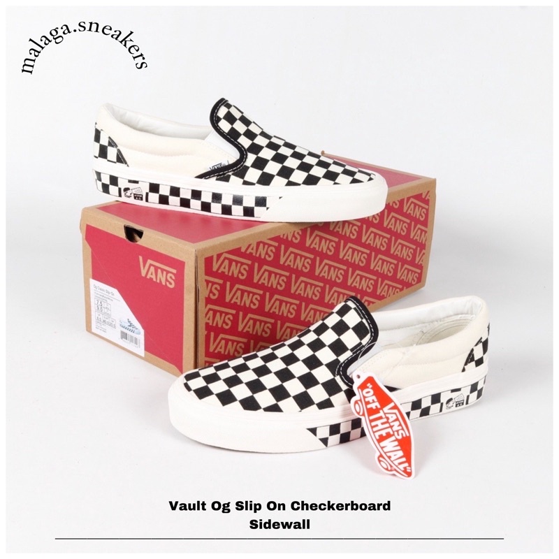 Vault Og Slip On Checkerboard Sidewall