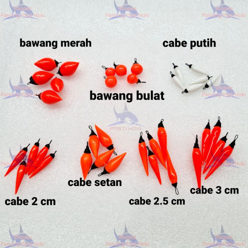 pelampung cabe / kumbul cabe / pelampung pancing cabai