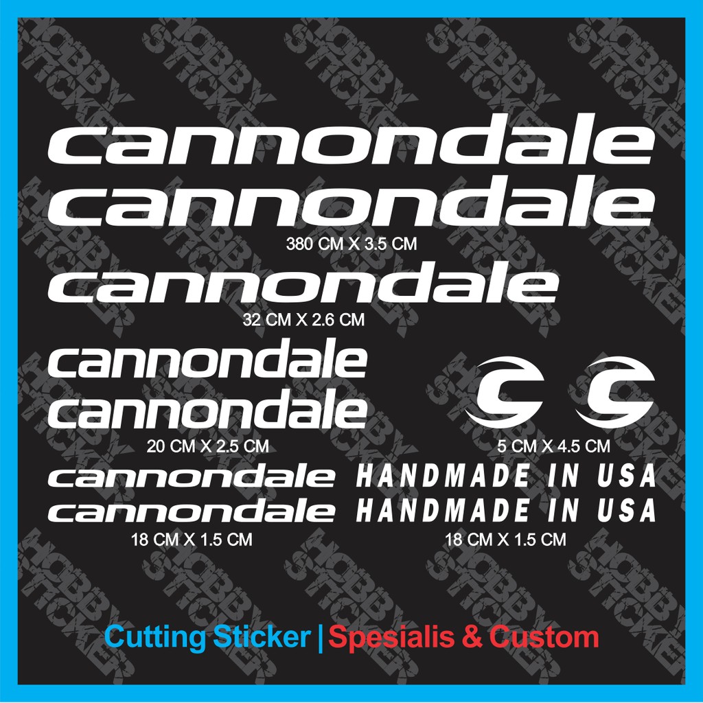 Decal Frame Cannondale Sticker MTB Stiker Sepeda Custom