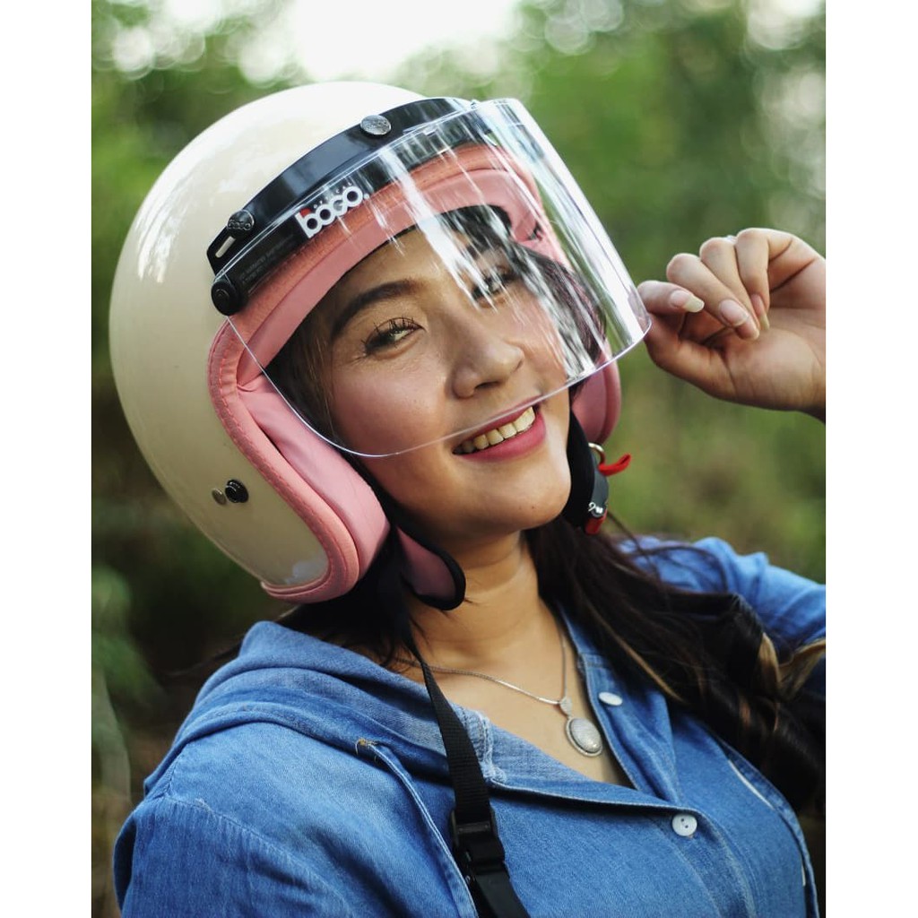 Helm Retro Wanita SADA ROSA PASTEL