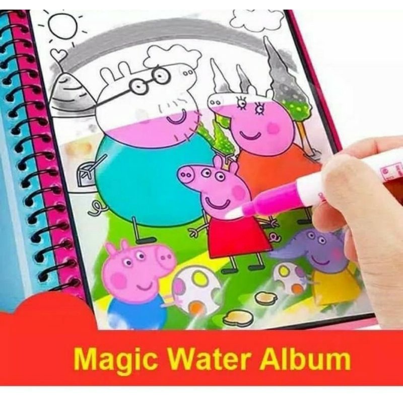 

Buku gambar air ajaib magic water book mainan edukasi anak