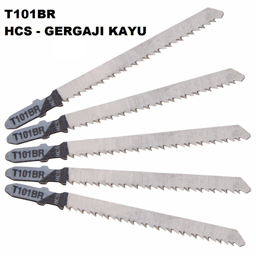 MATA GERGAJI T101BR JIGSAW BLADE HCS For Wood Laminated MATA GERGAJI T101BR JIGSAW BLADE HCS For Wood Laminated