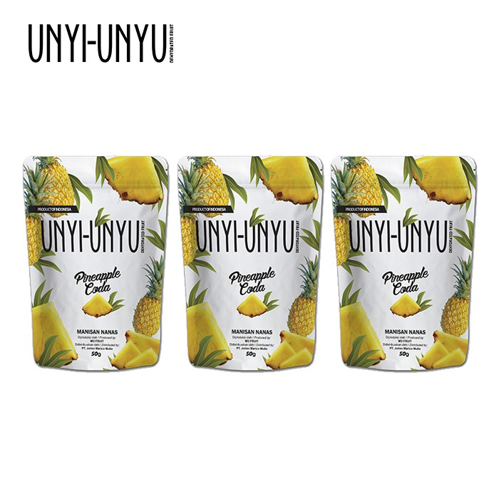 

UnyiUnyu Dehydrated Fruit Pineapple Coda 50 Gr - 3 Pcs