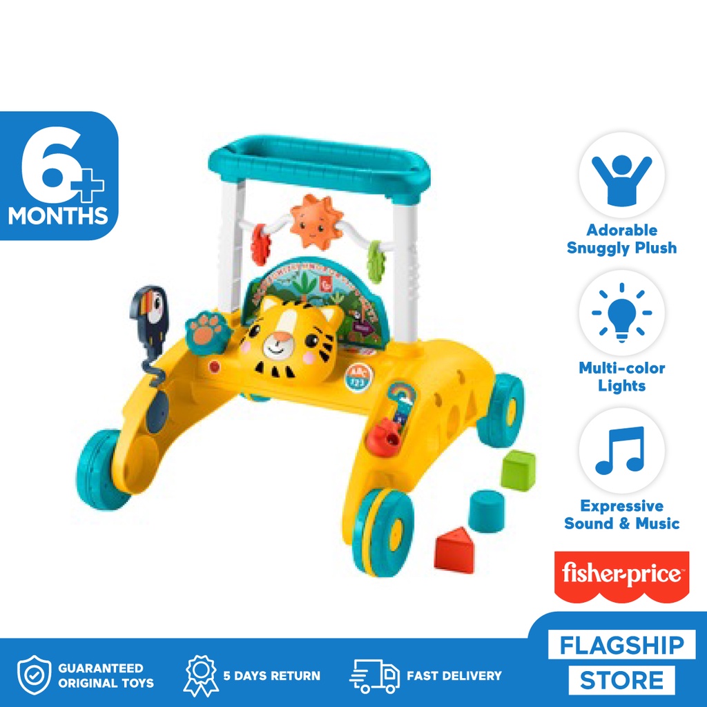 Fisher Price 2-Sided Steady Speed Tiger Walker - Push Walker Bayi 2 Sisi