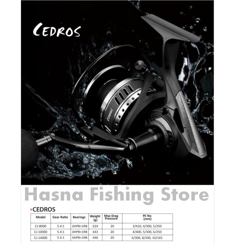 REEL PANCING TERBARU ...OKUMA CEDROS 8000 10000 14000