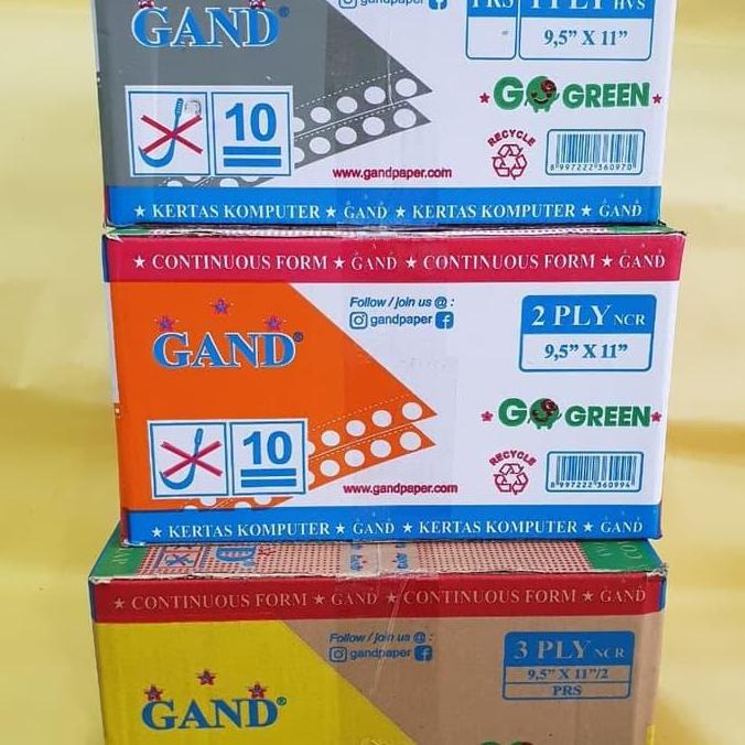 

Continous Form 9.5 x 11 2 Ply K2 bagi 2 WARNA GAND Star Seller Termurah