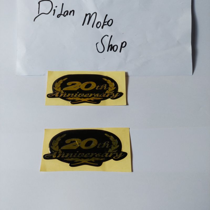 Emblem Stiker box aki aniversary 20 Se Gold rx king new rx king lama 2003 2004 se gold
