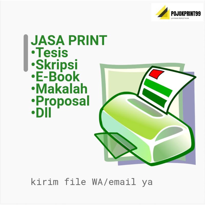 

jasa print / cetak dokumen (HITAM PUTIH) Murah meriah