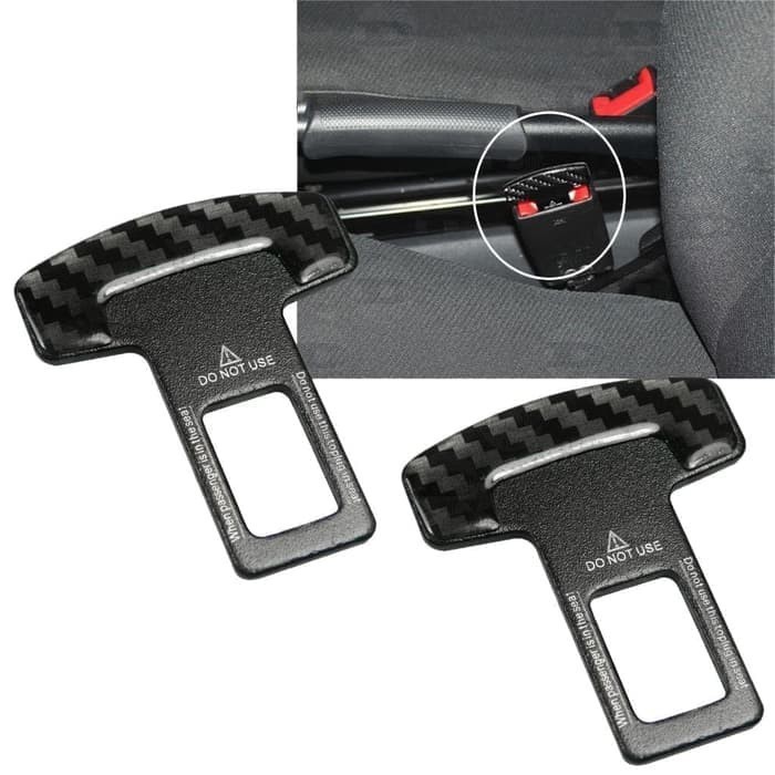 Colokan Safety Belt CARBON / Colokan Mematikan bunyi UNIVERSAL