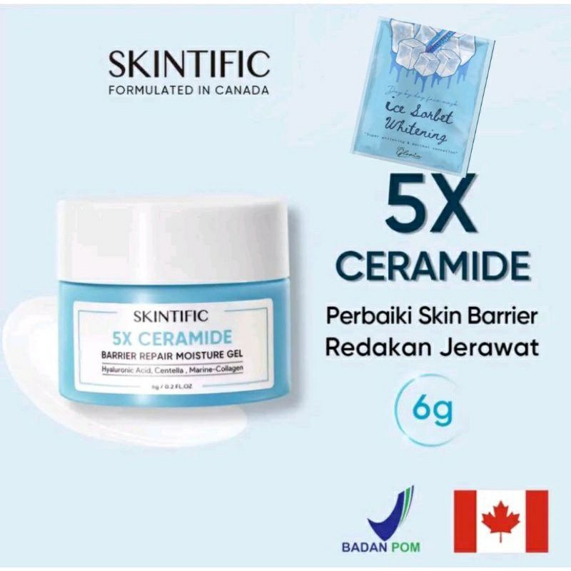 SKINTIFIC 5X Ceramide Barrier Repair Moisture Gel 6gr Minisize