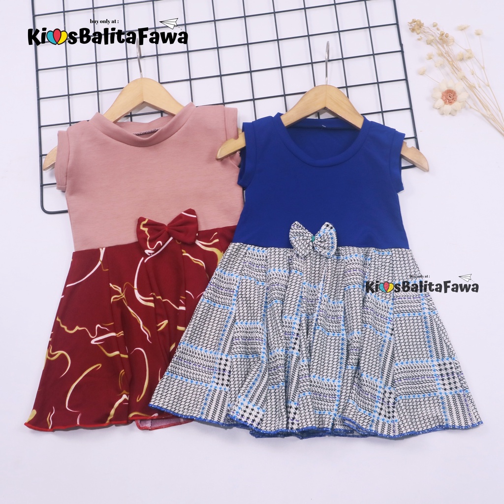 Dress Lala Bayi Uk 3-18 bulan / Baby Anak Perempuan Murah Dres Batik Yukensi Baju Adem  Motif