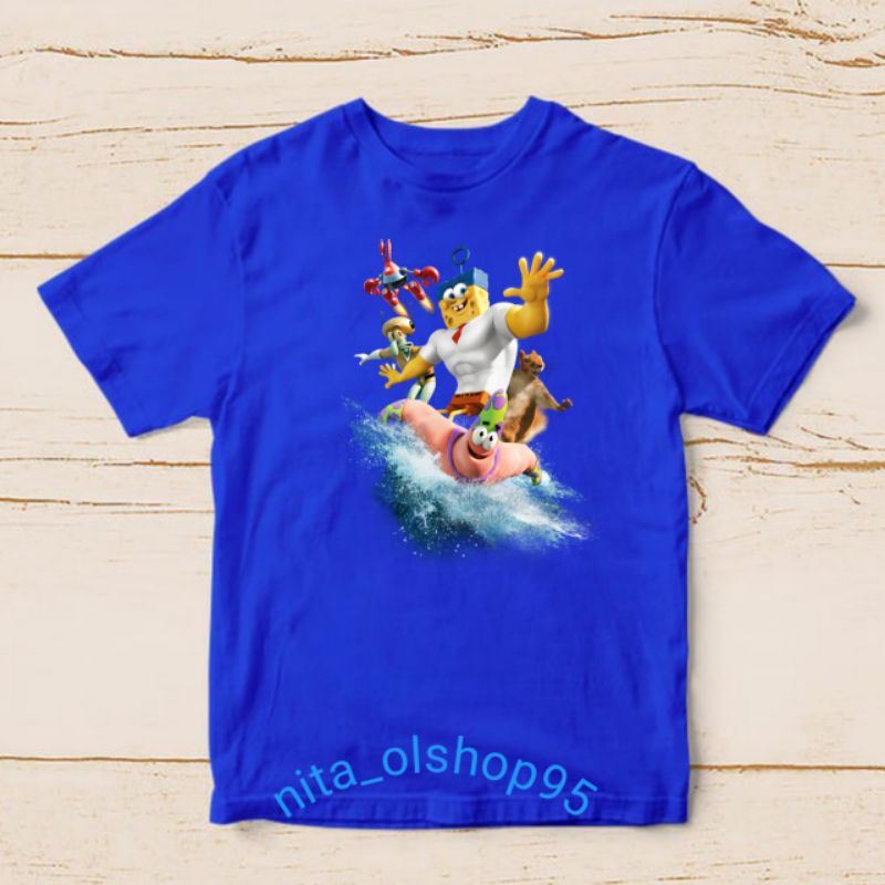 baju Spongebob the movie koas anak karakter