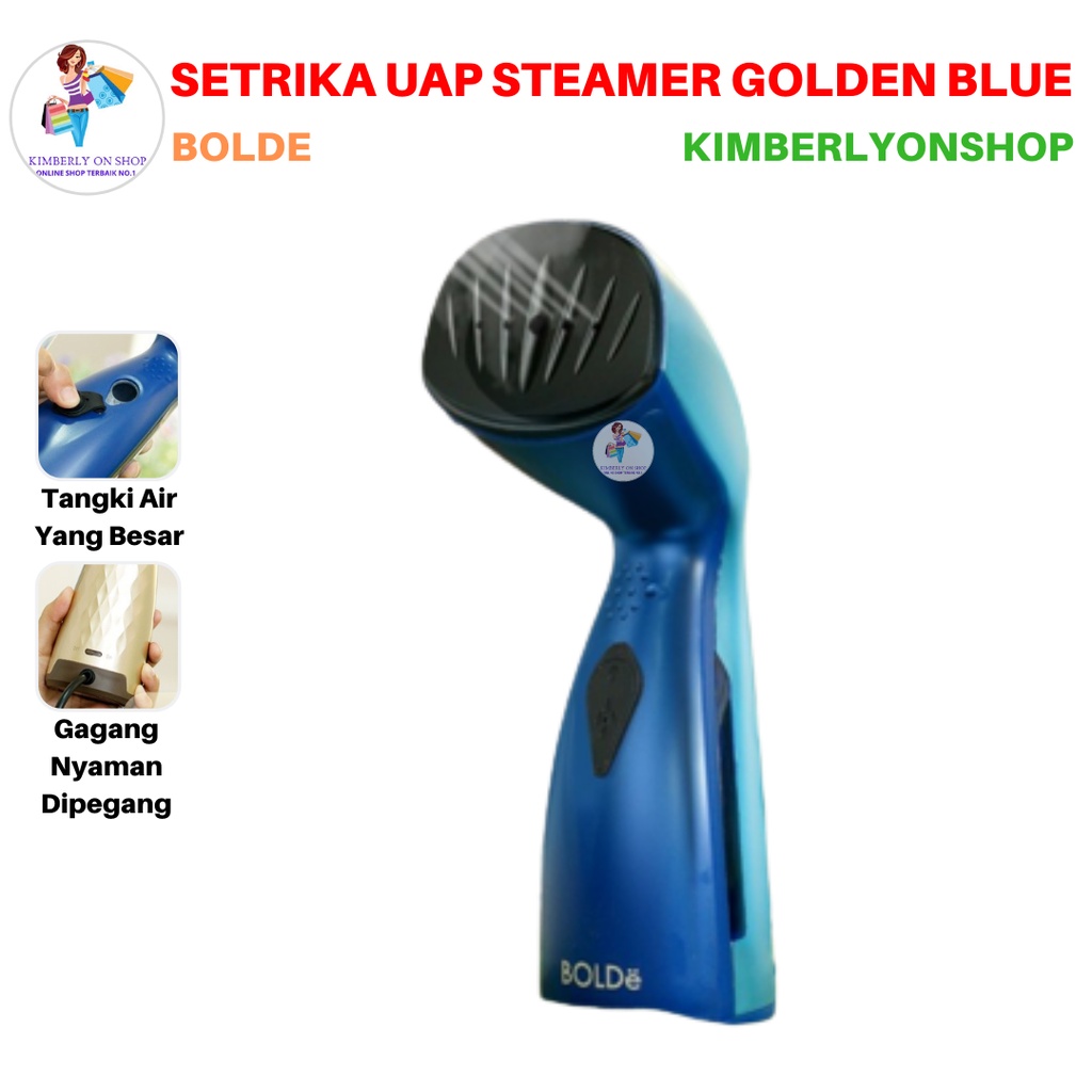 Setrika Uap BOLDe Super Steamer Laviola Dan Golden Blue