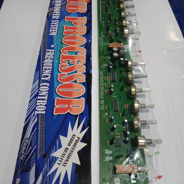 Kit Audio Sub Processor Subwoofer System Frequency Control BY BME
