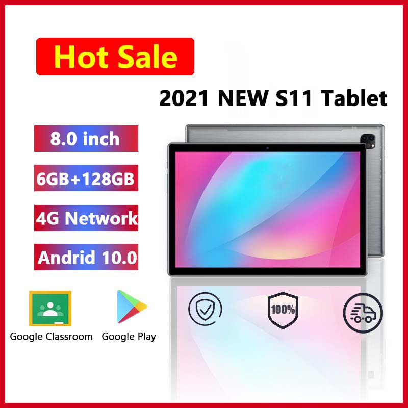 【Terlaris】 Tablet Android Asli Baru 6GB + 128 GB Sistem Android layar HD WIFI Kelas Jaringan Kartu Ganda Jaringan Sepuluh Inti 4G Baru