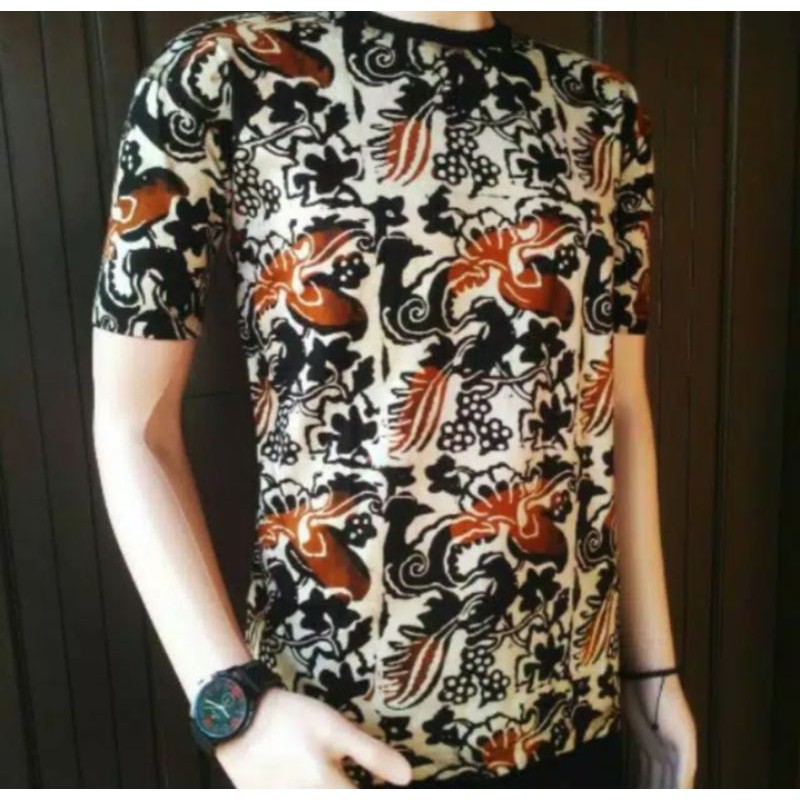 KAOS BATIK PRIA | KAOS BATIK CAP | KAOS BATIK PEKALONGAN