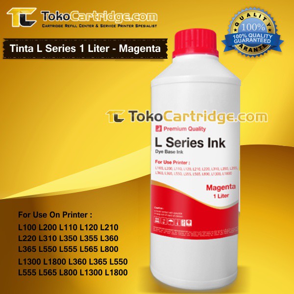 Tinta Epson L110 L210 L350 L800 L1300 L1800 L365 L310 1 Liter Magenta