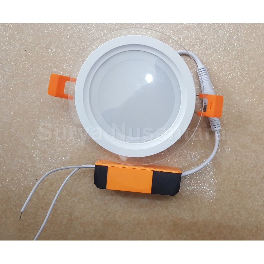  Lampu  Ceiling Led  9w Kawachi  3 Warna Cahaya Bulat Tanam 