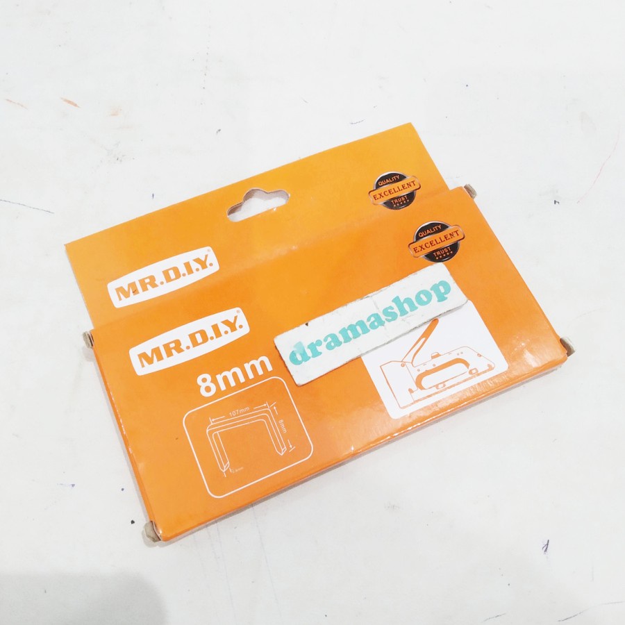 

isi refill staple steples stapless staples tembak jok tinggi 8 mm 8mm